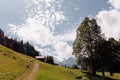 Landscape with mountings in Switzerland