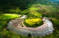 Landscape from Mucangchai Royalty Free Stock Photo