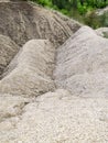 Mud volcano - texture in Buzau country Royalty Free Stock Photo