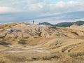 Mud volcano - texture in Buzau country Royalty Free Stock Photo