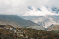 Landscape of Muktinath village in lower Mustang District, Nepal. Royalty Free Stock Photo