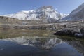 Landscape of Muktinath village in lower Mustang District, Nepal Royalty Free Stock Photo