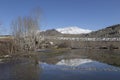 Landscape of Muktinath village in lower Mustang District, Nepal Royalty Free Stock Photo