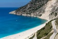 Landscape of Myrtos beach, Kefalonia, Ionian islands, Greece Royalty Free Stock Photo