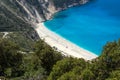 Landscape of Myrtos beach, Kefalonia, Ionian islands, Greece Royalty Free Stock Photo