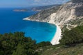 Landscape of Myrtos beach, Kefalonia, Ionian islands, Greece Royalty Free Stock Photo