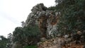 Landscape in Nahal (creek) Oren, at the west side of Mount Carmel Royalty Free Stock Photo