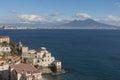 Landscape with Naples and Vesuvius Royalty Free Stock Photo