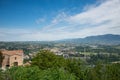 Landscape of narni scalo seen from the fortress of narni