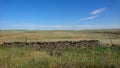 Landscape of national park Zona de Interes Regional Llanos de Caceres y Sierra de Fuentes in Extremadura, Spain