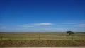 Landscape of national park Zona de Interes Regional Llanos de Caceres y Sierra de Fuentes in Extremadura, Spain