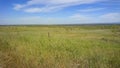 Landscape of national park Zona de Interes Regional Llanos de Caceres y Sierra de Fuentes in Extremadura, Spain. Travel and