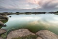 Landscape in the Natural Area of Barruecos. Malpartida de Caceres. Estremadura. Spain.