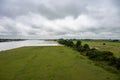Landscape of a natural floodplain around Ochten Royalty Free Stock Photo