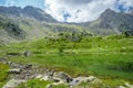 Landscape Natural mountain view Pyrenees on summer, aragon, spain