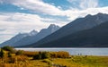 The landscape nature of Grand Teton national park near Yellowstone national park in Wyoming , United States of America