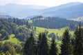 Landscape and nature in the highlands of the Ukrainian Carpathians Royalty Free Stock Photo