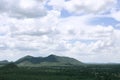 Landscape nature - layer of mountain and sky view