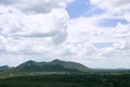 Landscape nature - layer of mountain and sky view