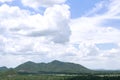 Landscape nature - layer of mountain and sky view