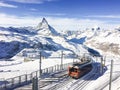 Landscape and nature of Mountain Matterhorn in the morning with