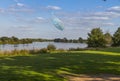 That landscape and nature of the river maas