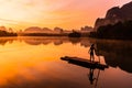 Landscape Nature View of Nong Thale Lake in Krabi Thailand