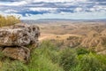 Landscape near the city of Volterra. Tuscany, Italy Royalty Free Stock Photo