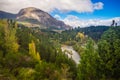 Landscape near Coyhaique, Aisen Region, South Road Carretera Austral, Patagonia, Chile. forest Royalty Free Stock Photo