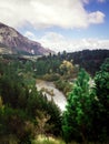 Landscape near Coyhaique, Aisen Region, South Road Carretera Austral, Patagonia, Chile Royalty Free Stock Photo