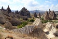 Landscape in Cappadocia Royalty Free Stock Photo