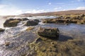 Landscape near Godafoss waterfall in Iceland Royalty Free Stock Photo