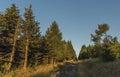 Landscape near Kovarska village in Krusne hory mountains