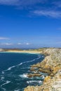 Landscape near Pen-Hir cape (Pointe de Pen-Hir), Camaret-sur-Mer, Crozon, Brittany, France Royalty Free Stock Photo