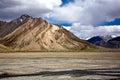 A landscape near Rangdum monastery, Zanskar Valley, Ladakh, Jammu and Kashmir, India. Royalty Free Stock Photo