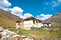 A landscape near Rangdum on the way to Zanskar, Ladakh, Jammu and Kashmir, India Royalty Free Stock Photo