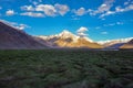 A landscape near Rangdum on the way to Zanskar, Royalty Free Stock Photo