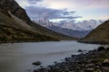 A landscape near Rangdum on the way to Zanskar, Royalty Free Stock Photo