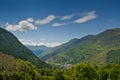 Landscape near sort on the Pyrenees of Spain Royalty Free Stock Photo