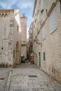 Landscape near Trogir before the storm, Croatia Royalty Free Stock Photo