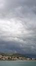 Landscape near Trogir before the storm, Croatia