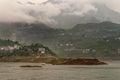 Landscape near Xiangxicun along Yangtze River, Xiling Gorge, China Royalty Free Stock Photo