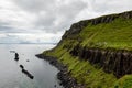 Landscape of Neist Point cliff and a shoreline at Isle of Skye, Scotland