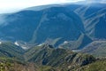 Landscape of Nestos River Gorge near town of Xanthi, East Macedonia and Thrace, Greece Royalty Free Stock Photo