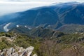 Landscape of Nestos River Gorge near town of Xanthi, East Macedonia and Thrace, Greece Royalty Free Stock Photo