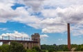 Landscape of New York City New York, USA. A view of the Bayonne suspension bridge connecting Bayonne New Jersey to Staten Island N Royalty Free Stock Photo