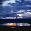 Landscape of crater ngoro ngoro in tanzania Royalty Free Stock Photo