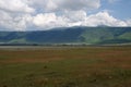 Landscape in the Ngorongoro crater in Tanzania Royalty Free Stock Photo