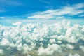 Views of clouds above 30,000 feet.