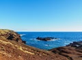 Landscape of Easter Island, Chile Royalty Free Stock Photo